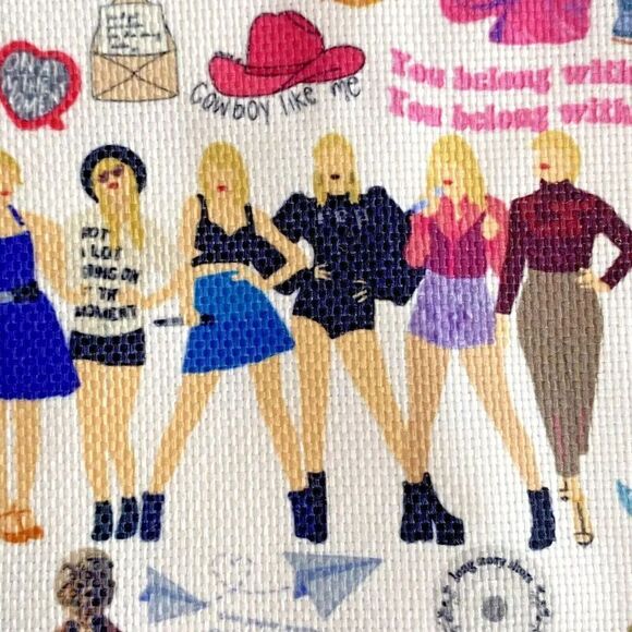 Taylor Swift Makeup Bag School Pencil Pouch 10 x 7 Swifties 1989 Lover - Picture 3 of 8